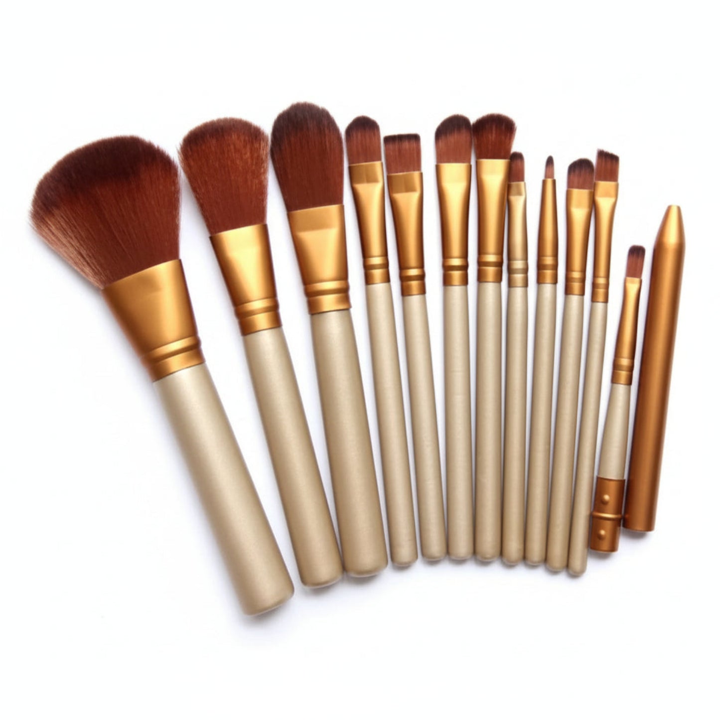 Perfect Starter Kit - 12-Piece Professional Makeup Brush Set - GenTrend