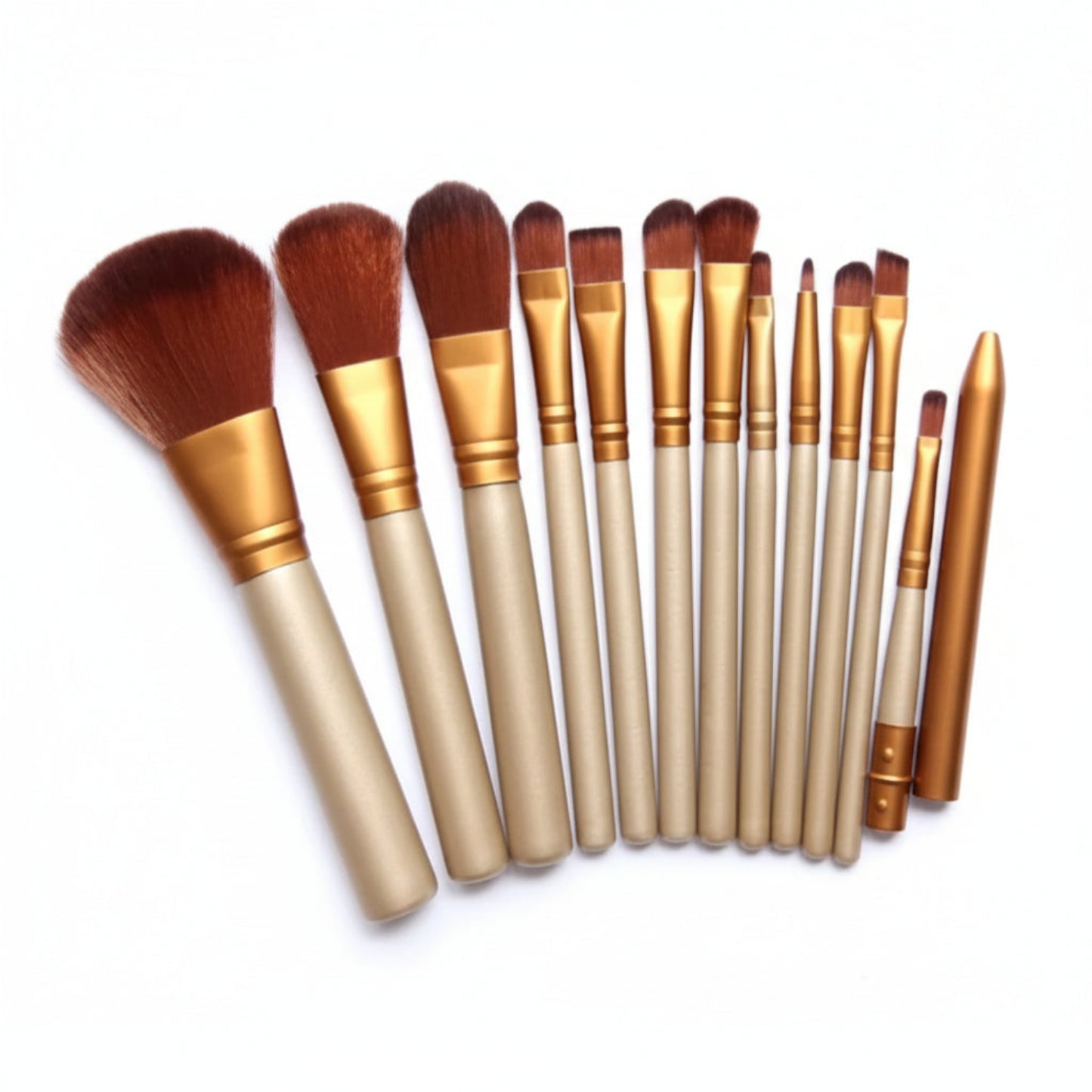 Perfect Starter Kit - 12-Piece Professional Makeup Brush Set - GenTrend