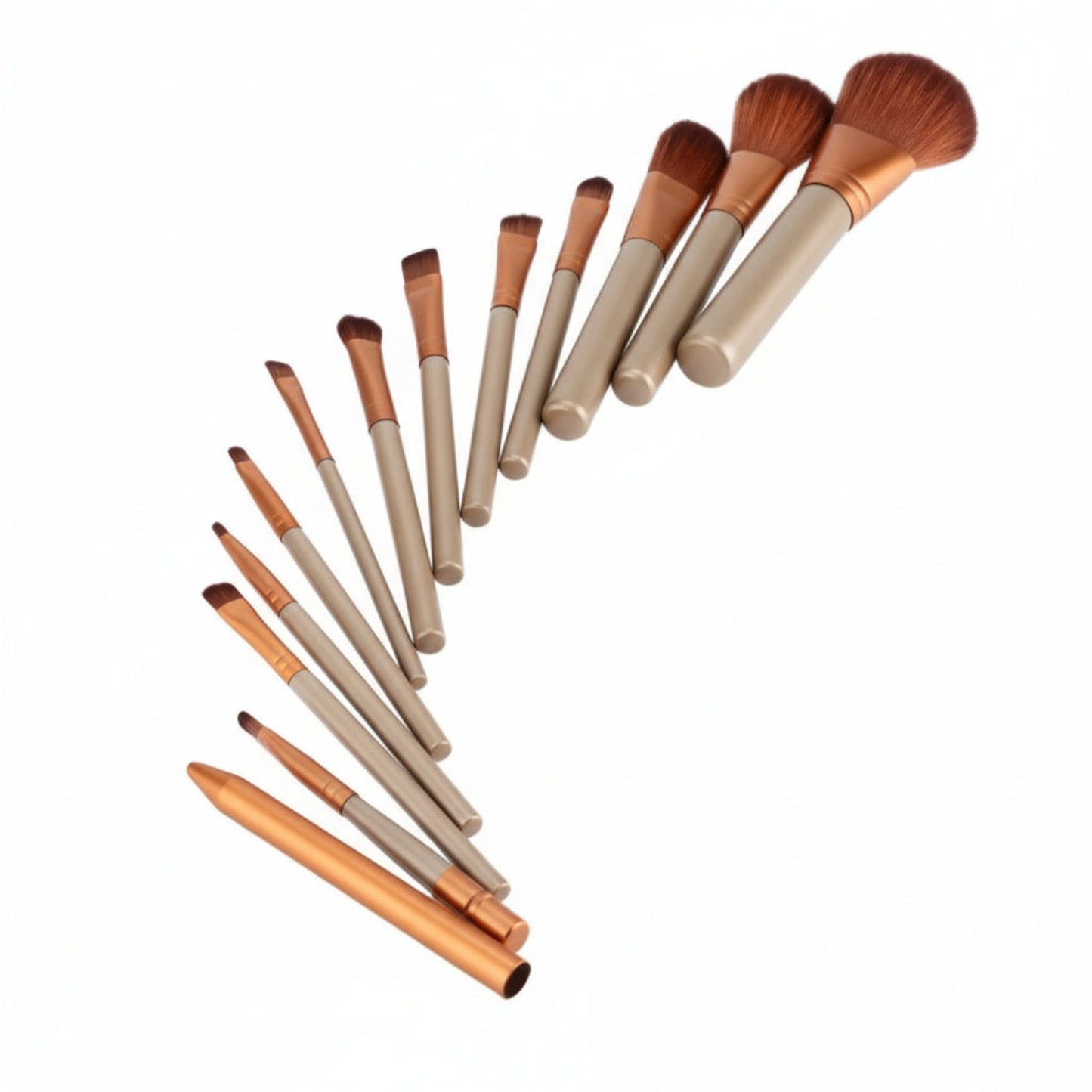 Perfect Starter Kit - 12-Piece Professional Makeup Brush Set - GenTrend