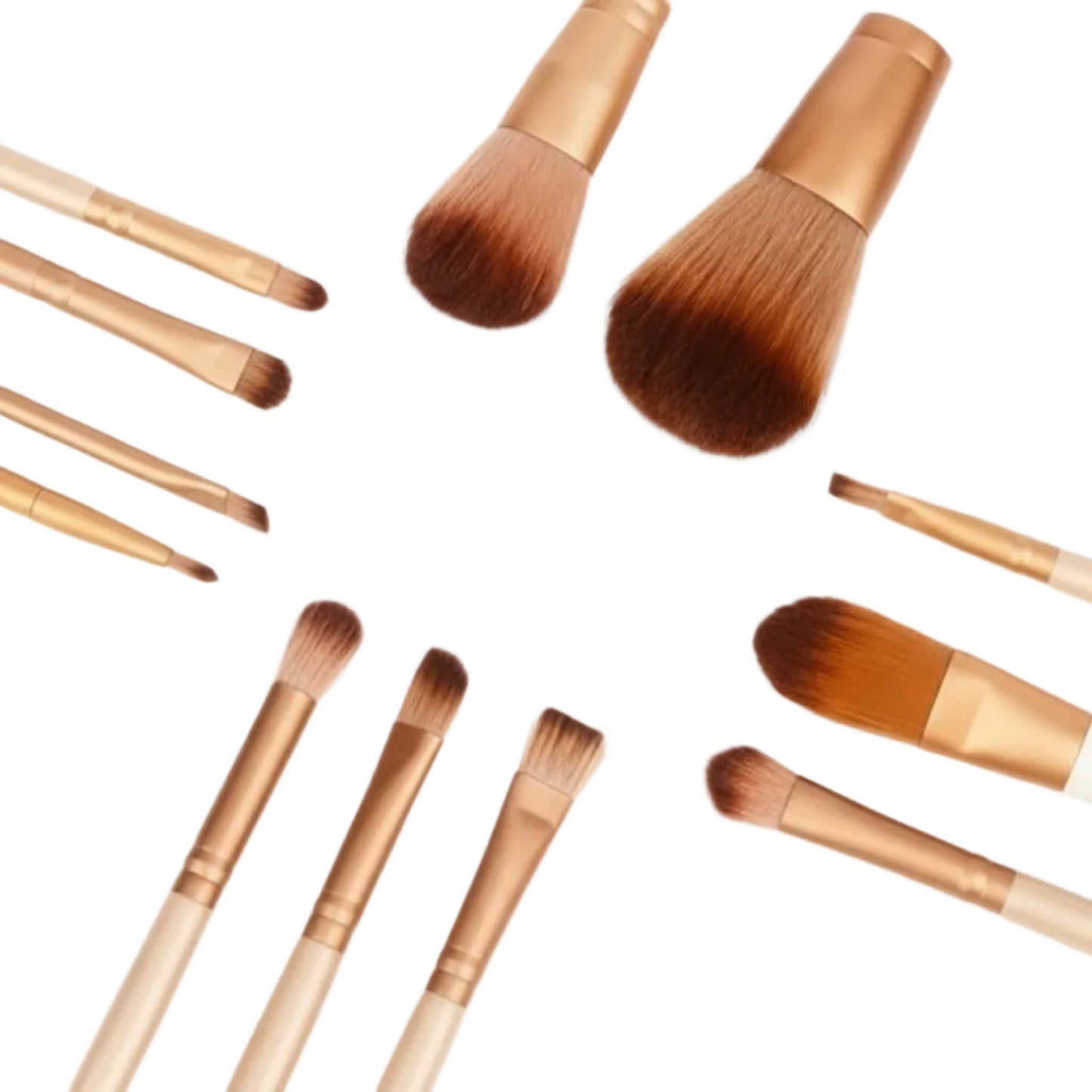 Perfect Starter Kit - 12-Piece Professional Makeup Brush Set - GenTrend