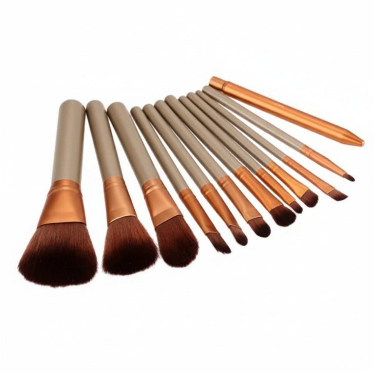 Perfect Starter Kit - 12-Piece Professional Makeup Brush Set - GenTrend